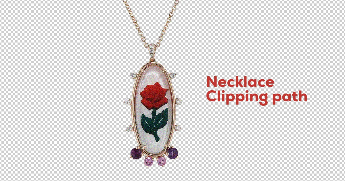 Necklace Clipping path.